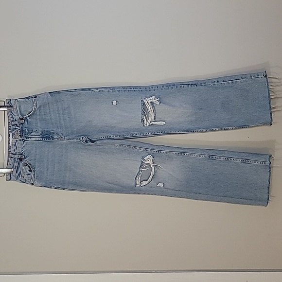 Zara Jeans Zara 9s High Rise Wide Leg Full Length Jean Sz 4